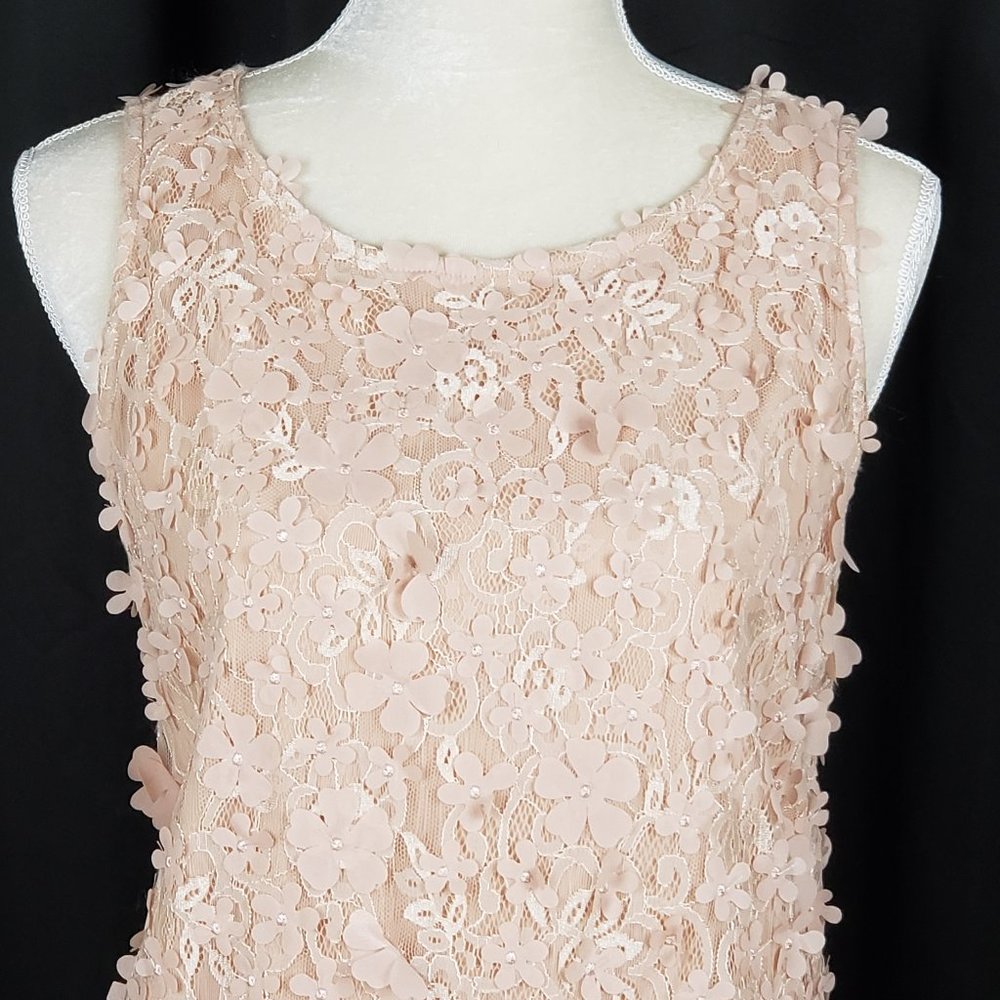 Evening by eci - NWT Blush Flowers Fancy Tunic Blouse - XL